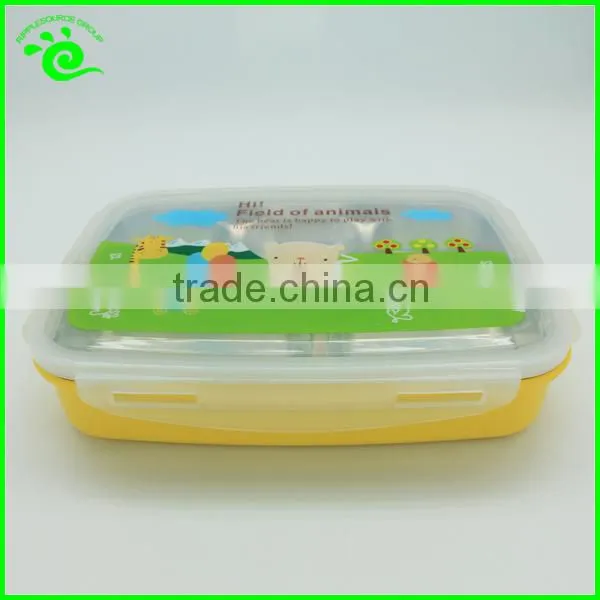 ~ 5 Compartment Stainless Steel Insulated Bento Container with Handle for Kids