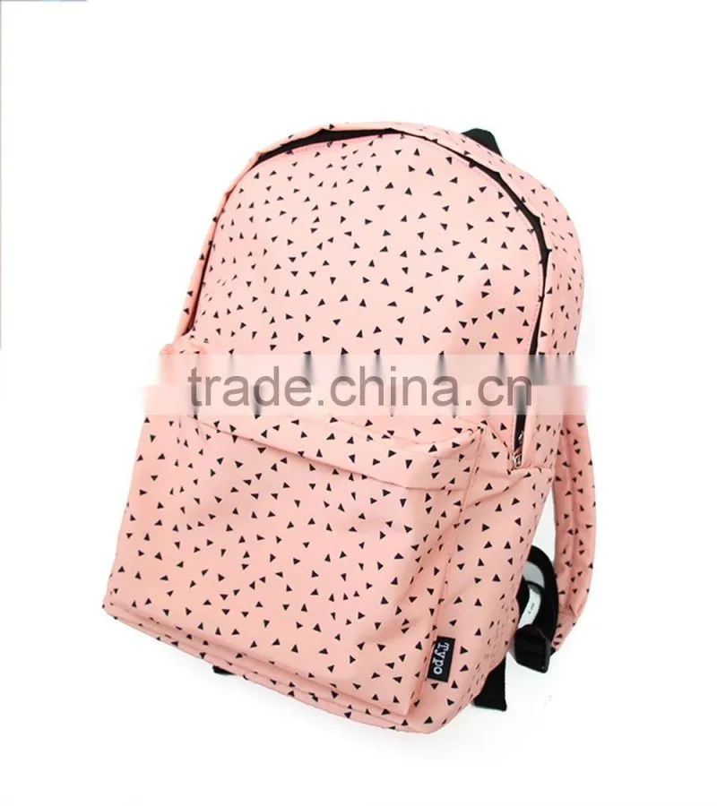 High quality polyester sport travel laptop girls school backpack bag