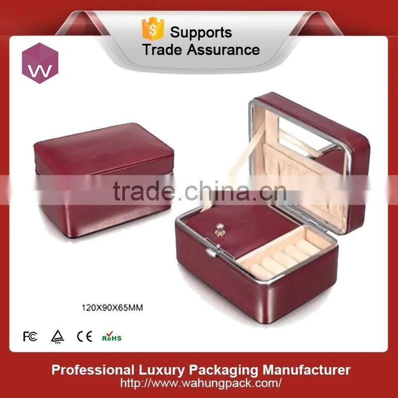 Custom leather expensive jewelry boxes