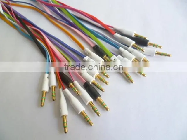 hot sale high quality colorful flat DC 3.5 cable
