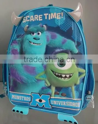 Hot sale trend cartoon monsters images of school bags and backpacks