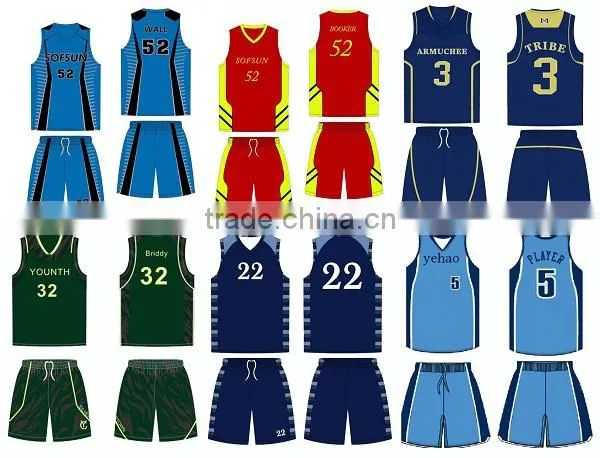 2016 new style custom basketball jersey