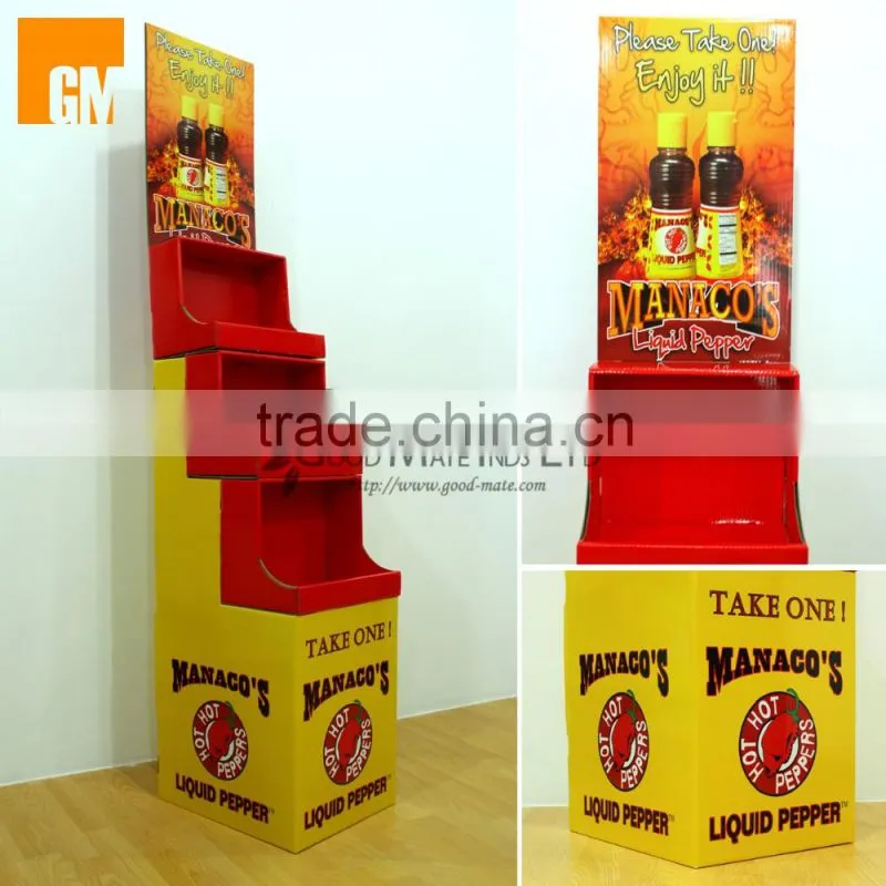 Healthcare product promotion corrugated cardboard displays