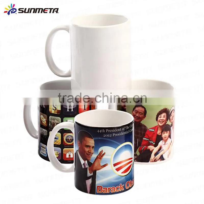Sunmeta hot selling sublimation white mug pice list 11oz SKB01
