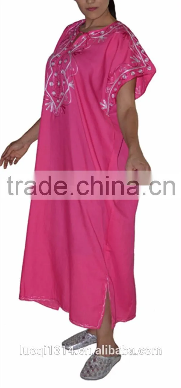 2016 High fashion embroidered womens dresses moroccan caftan dresses