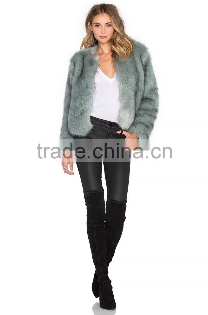 HSFC004 Girls princess style faux fake fur coat