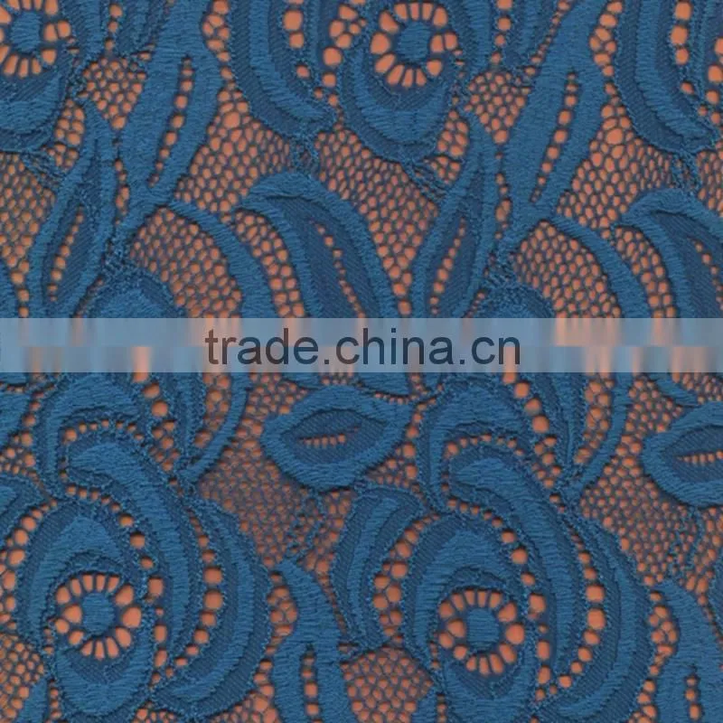 Nylon Spandex Elastic Lace Fabric for Wedding Dress Wholesale