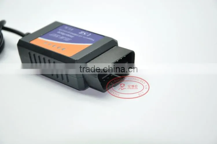 Wholesales OBD/OBDII scanner ELM 327 car diagnostic interface scan tool ELM327 USB supports all OBD-II protocols