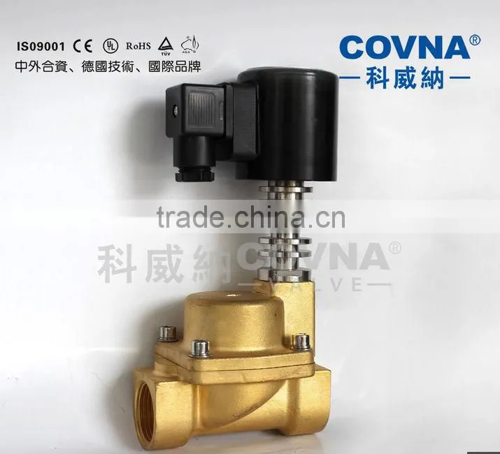 stainless steel / brass steam solenoid valve for high temperature