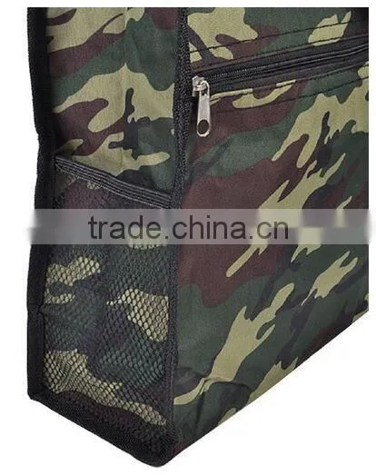 zippered printed tote bag for men and women