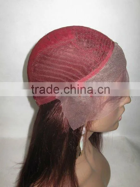 Instock Indian remy RED lace front wig