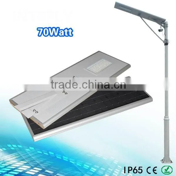 Effsun solar power street light all in one integrated solar garden lights 70watt