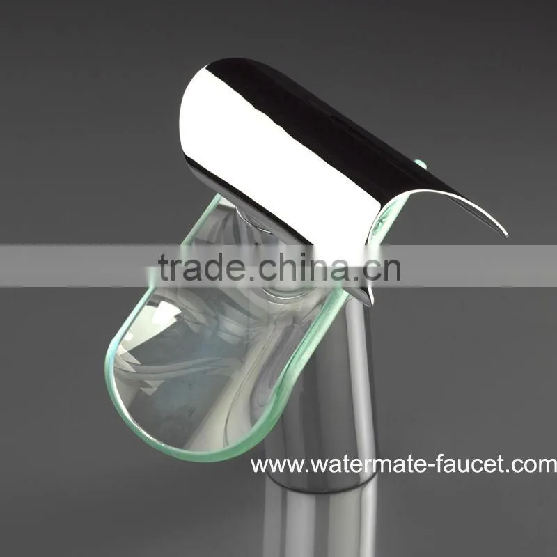 glass waterfall basin faucet wasserfall
