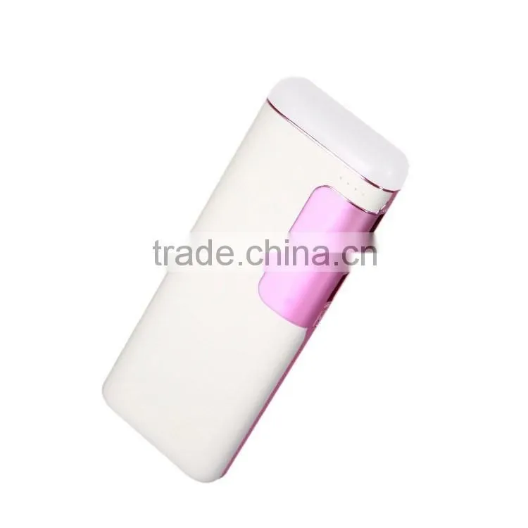 High quality laptop wireless powerbank slim 6000mah portable power bank 8000mah for moblie phone with LED light