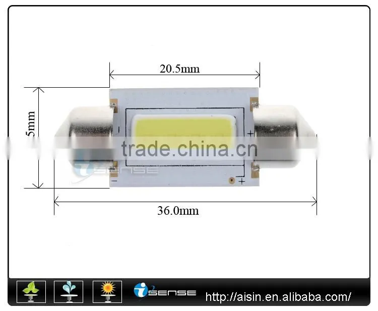 Saleable 1W high power 36mm Festoon Dome lamp led automotive light