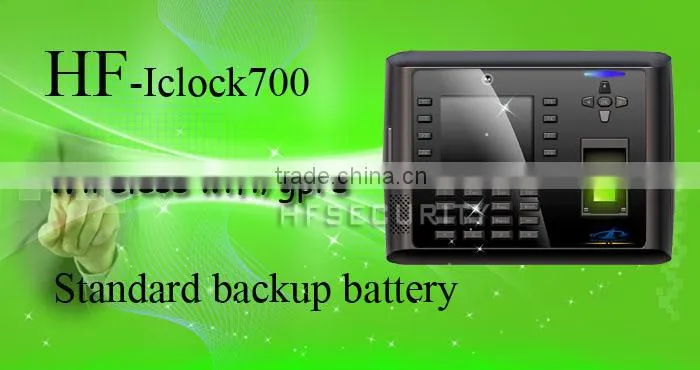 HF-Iclock700 Wireless Remote Control SDK Fingerprint time Attendance With Printer