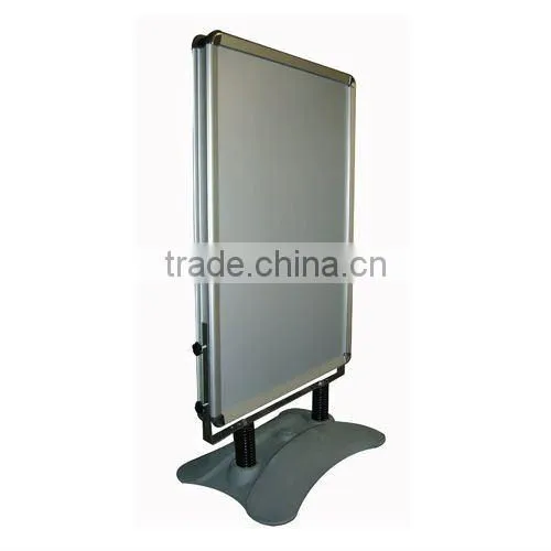 aluminum outdoor poster stand with water tank