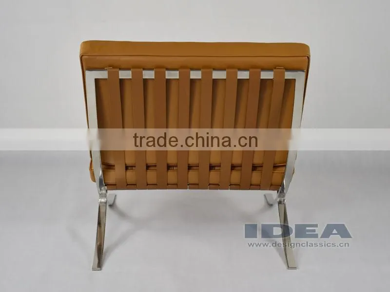 DC2001 Replica Mies Van Der Rohe Barcelona Chair - Light Brown