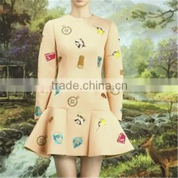 New hot selling Scuba printed Fabric for women garments