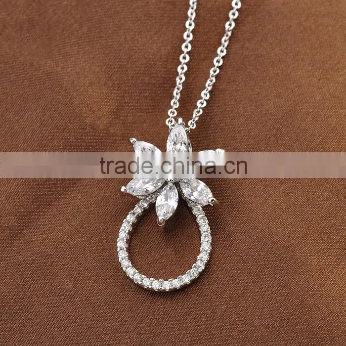 Wholesale Alibaba Silver Cubic Zirconia Jewelry Set