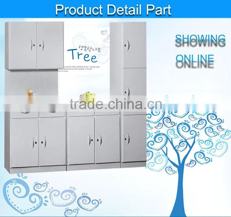 Colorful metal clothing wardrobe / closet cupboard / stainless steel locker