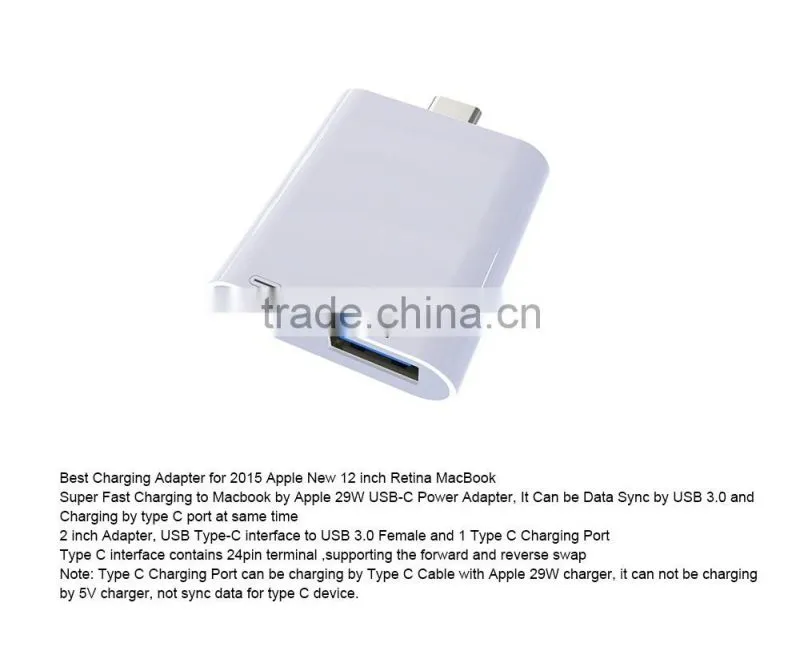 High quality USB C connector USB-C charging connector for macbook