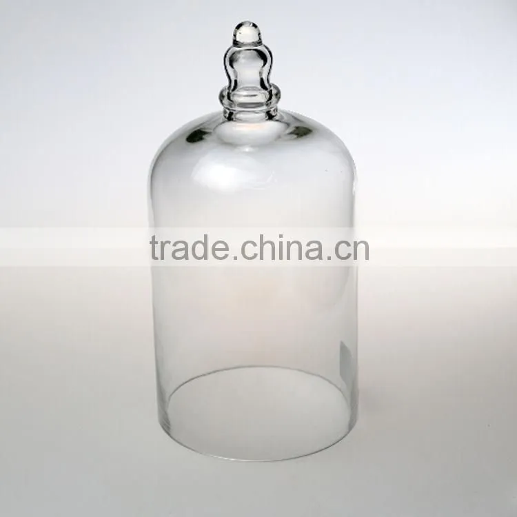 High quality glass cloche for cake/cream/cake/flower