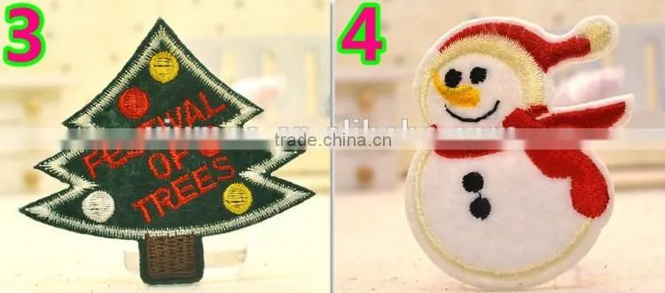 Special Custom sew on iron on patch applique christmas embroidery pattern