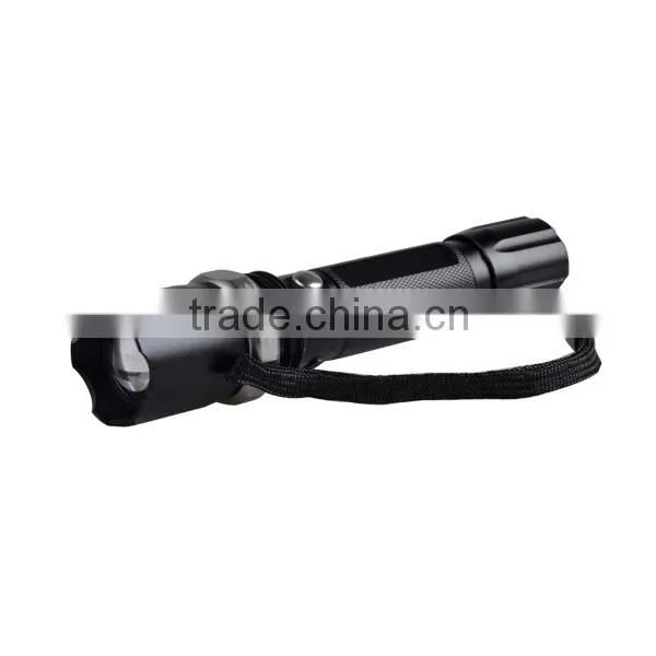 390nm Self Defense High Power Zoom LED Linterna Rechargeable Inspection Light