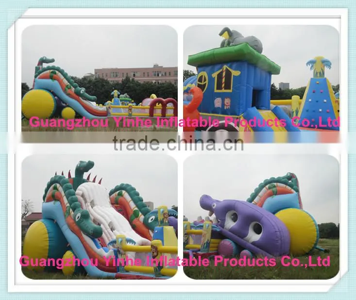 Cheap Giant Inflatable Dragon Slide for kids