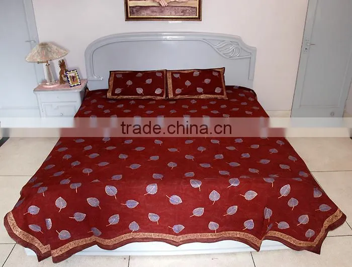 Hand Block Print Cotton Bedspread