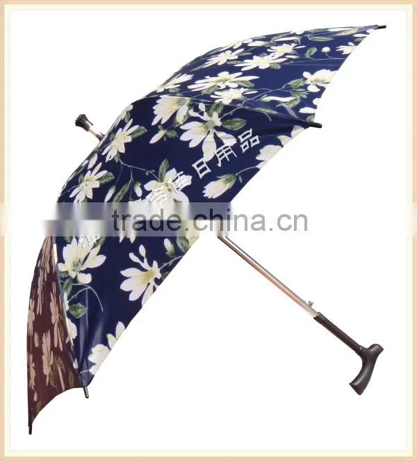 For old man walking stick umbrella