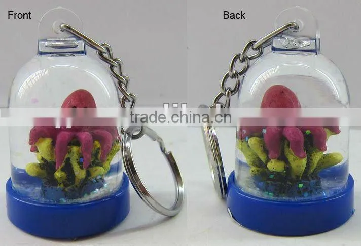 Goldfish Acrylic Keychain snow globe