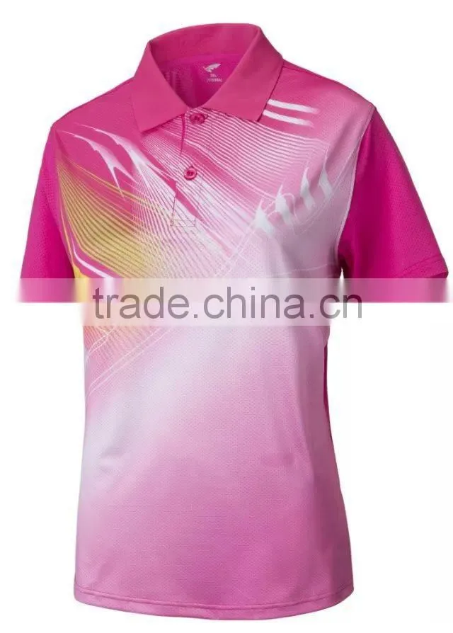 Wholesale Thailand quality grade original sublimation badminton jersey