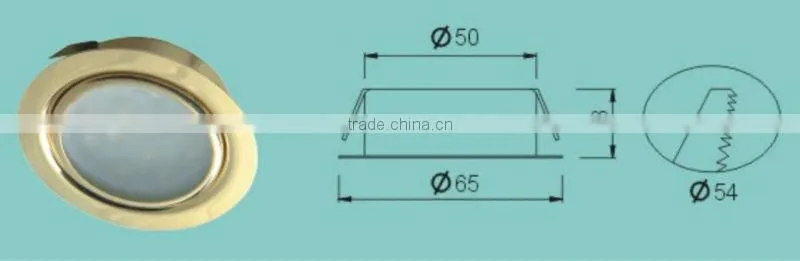 2013 Ningbo Hot selling 0.9-1.3W Steel LED Lighting Ceiling