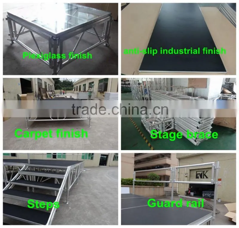 Outdoor event lightweight 1m x 1m smart stage design for sale