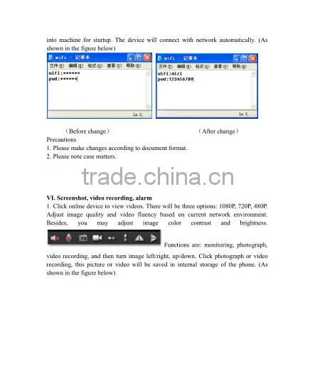 5million CMOS 1080P H.264 Wifi Alarm Clock, Remote Security Alarm Wifi Clock