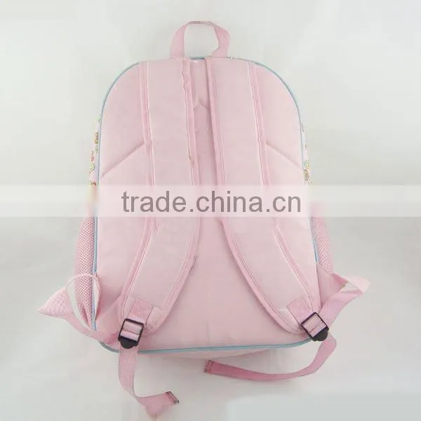 600D with PVC school backpack bag