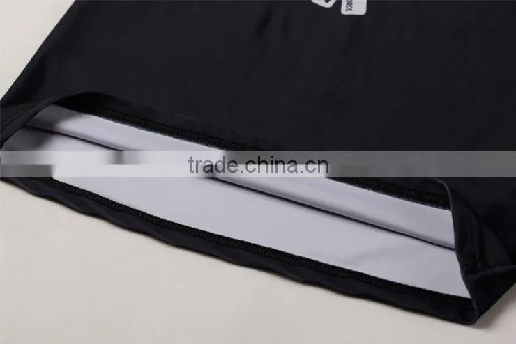 2016 digital printing compression running shirt breathable quick dry polyester spandex 3d t shirt
