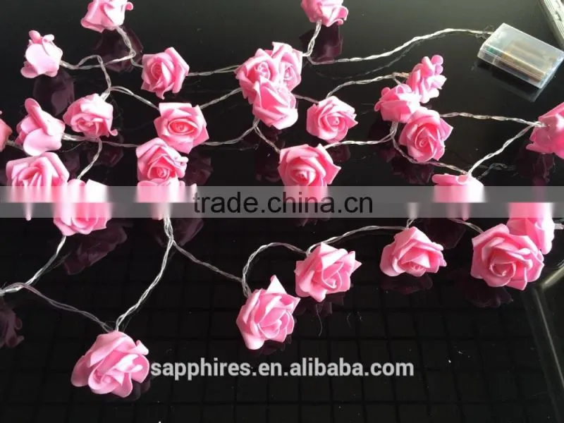 20L battery christmas wedding party holiday indoor outdoor string led rose light