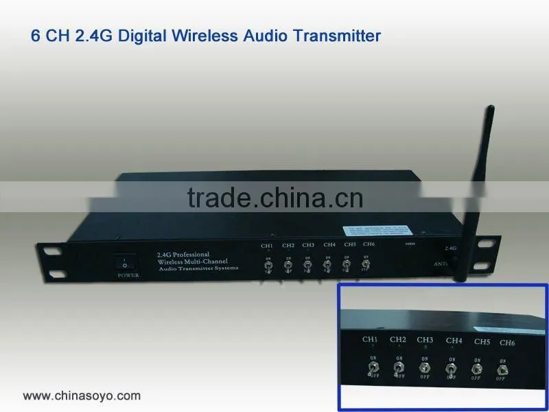 Wireless multi-channel audio transmitter