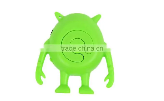 Cartoon animal mp3,Green Monsters Portable Music MP3 player