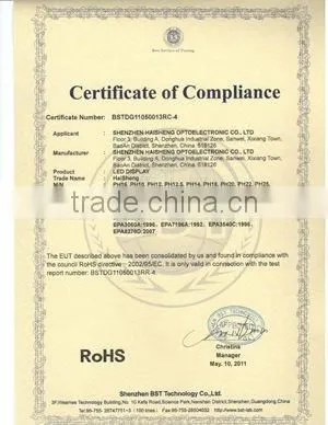 hsgd led display curve led display screen with CE certificate