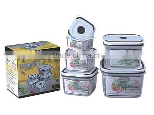 10pcs square stackable food storage box set GL9001-B