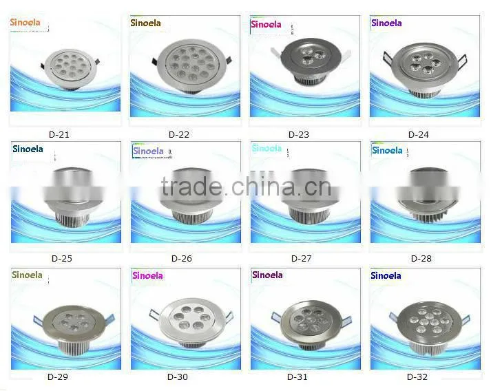 High quality small led celling light with glass edge 3w led celling light