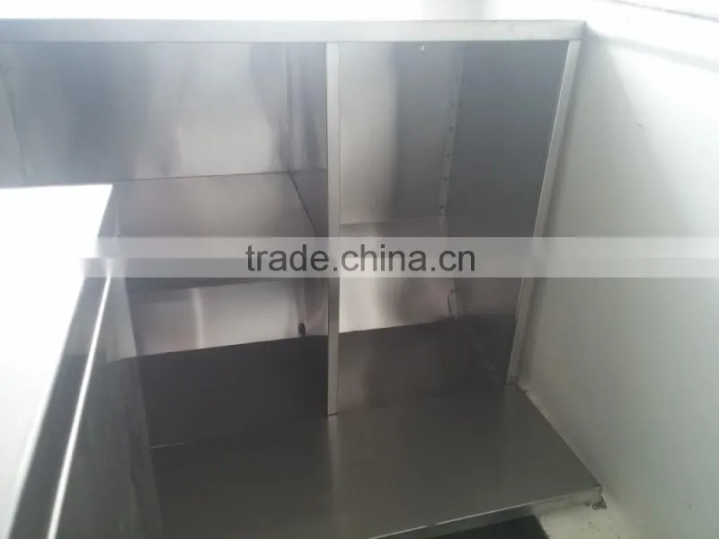 Convenient new style Stainless Steel Mobile Street Food Vending Cart/Kiosk for sale with kitchen