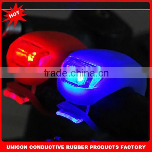 2014 Newest design Colorful hot wheels led bike lights with silicone shell high brightness led UN-0331