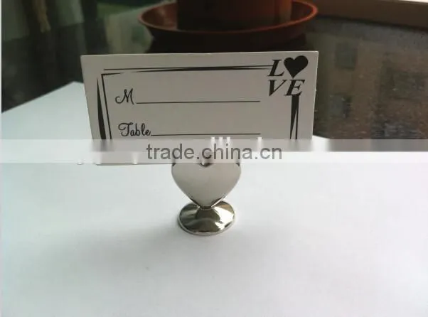 wedding favor--Heart Place Card Holder