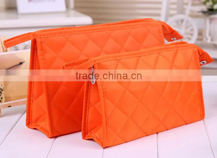 Promotional Various Color Small Round Cosmetic Bag With Mirror