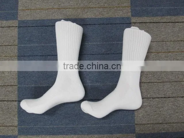 sport 100% white blank sublimation polyester socks